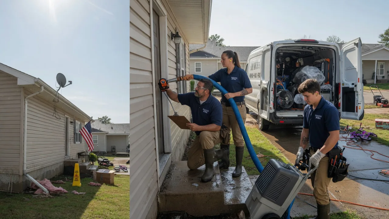 Ceiling Water Damage Restoration in Lyndon Station, WI near me